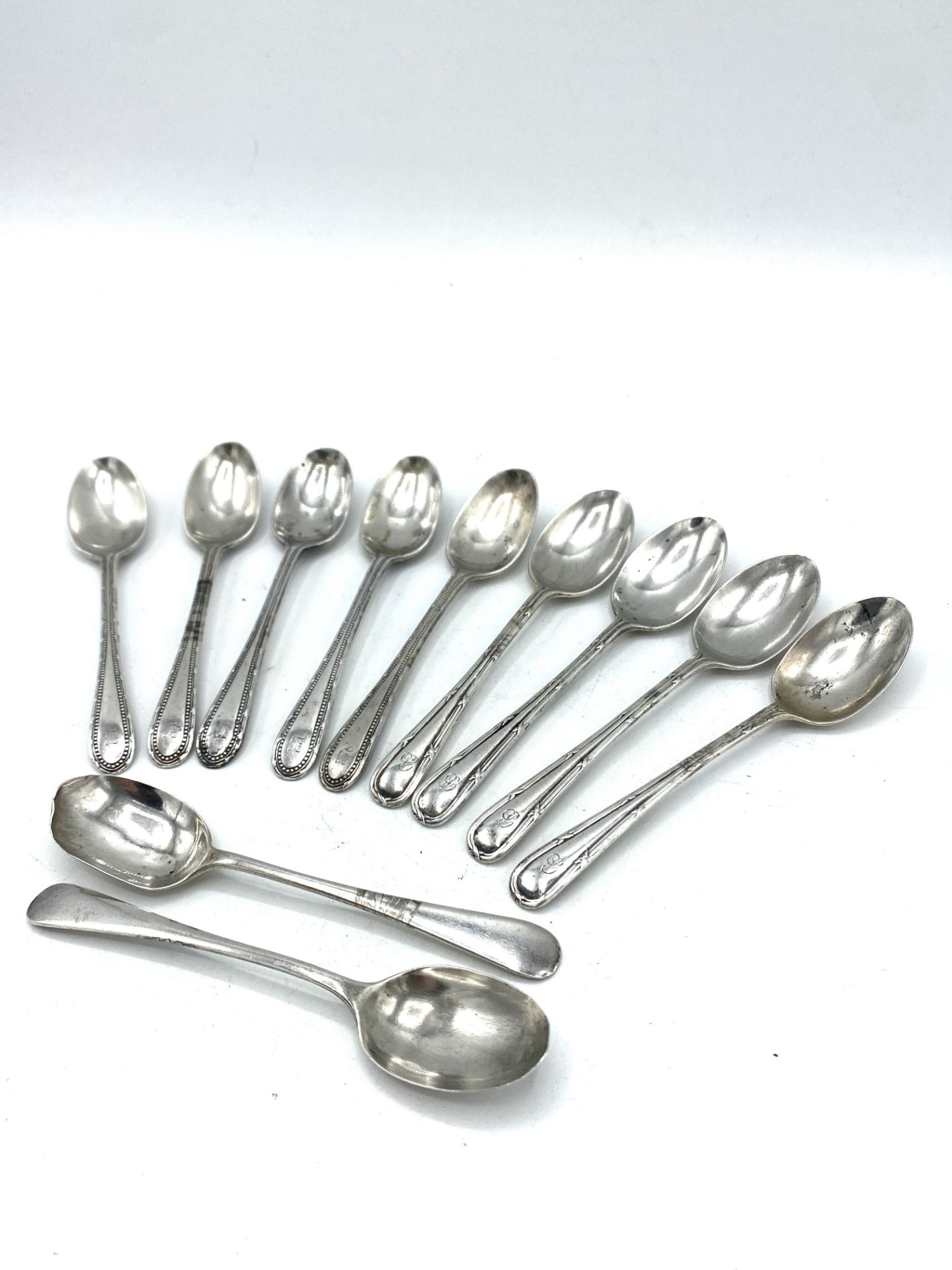 Collection of silver tea spoons - Image 3 of 6