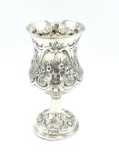 Victorian repousse goblet