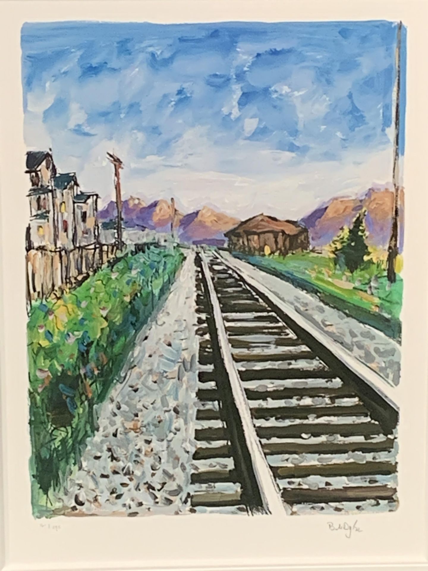 Bob Dylan (B1941 - ) 'Train Tracks' Drawn Blank Series, Portfolio of four artist signed prints - Bild 8 aus 15