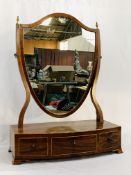 Mahogany toilet mirror