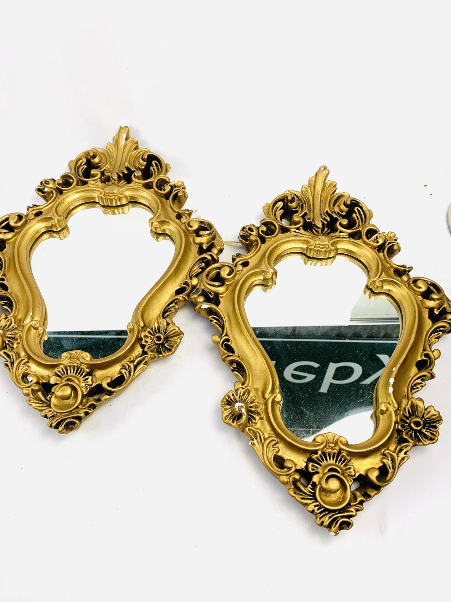 Four gilt frame pillar mirrors - Image 6 of 6
