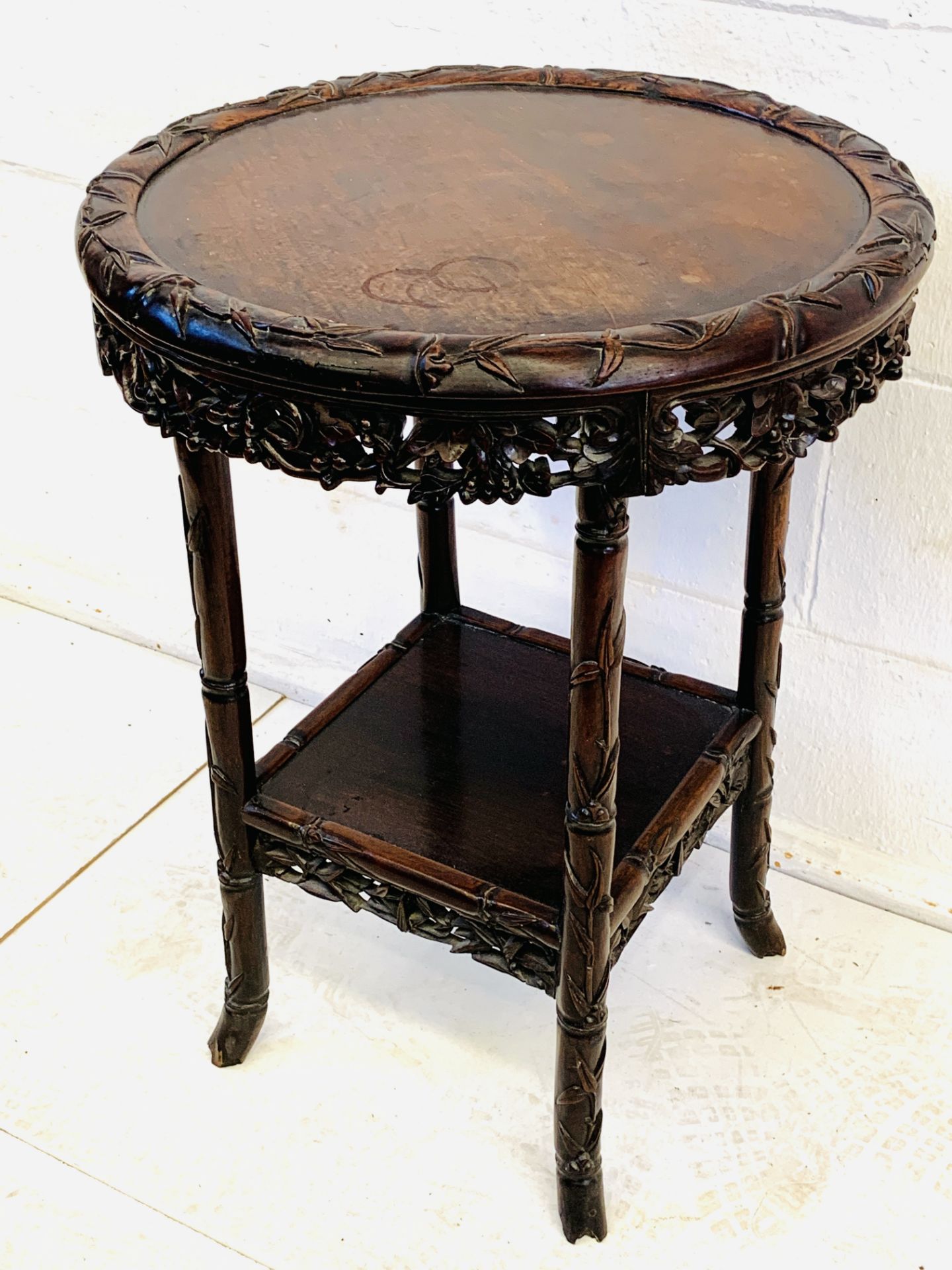 Dark wood occasional table