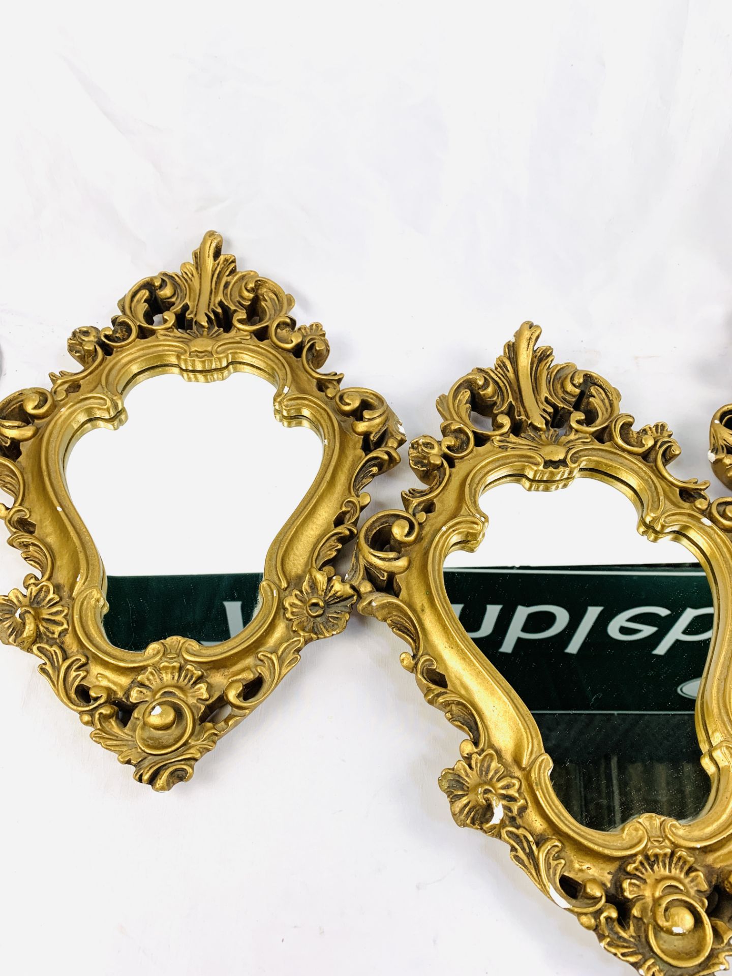 Four gilt frame pillar mirrors - Image 5 of 6