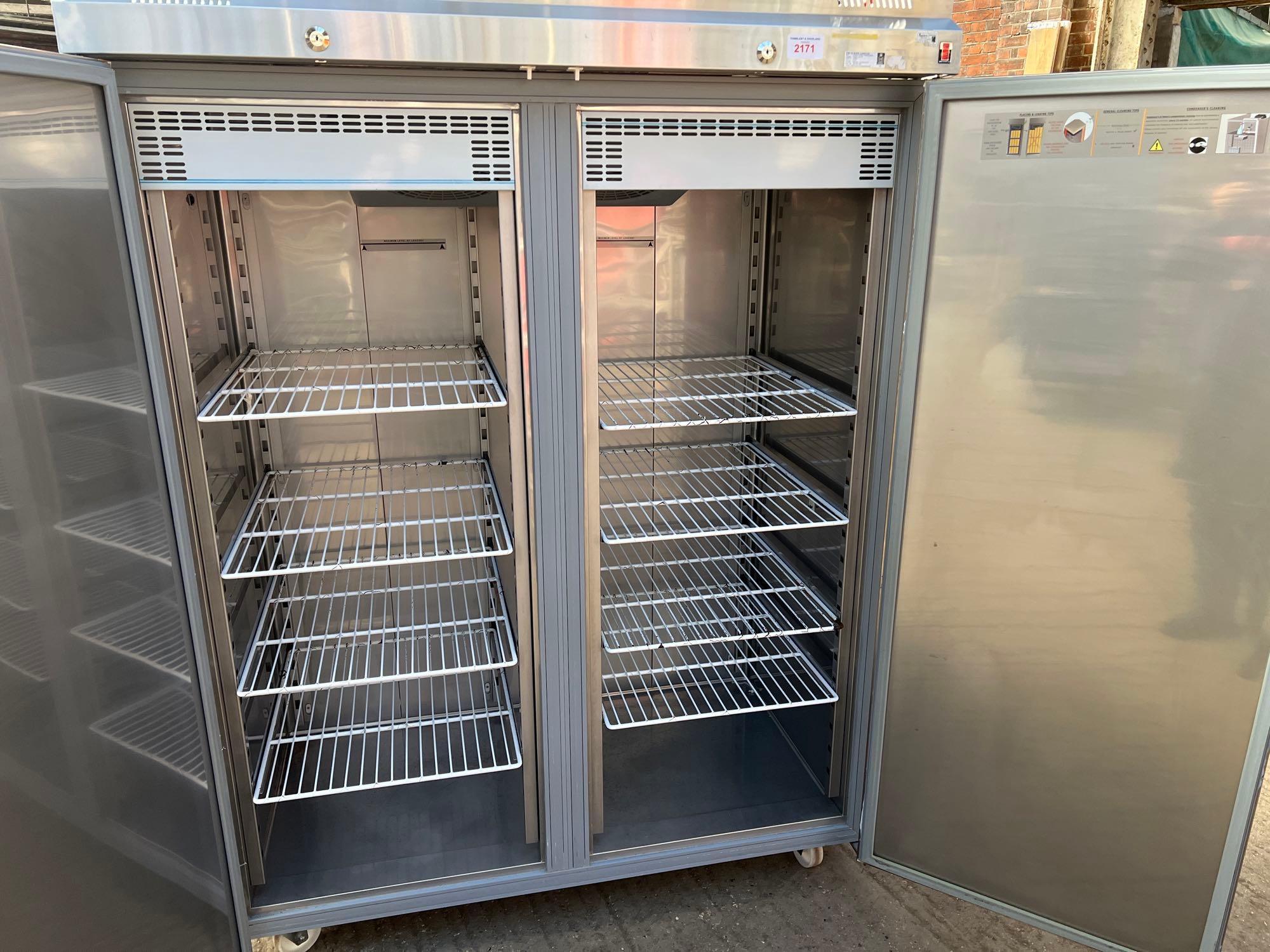 Double door stainless steel mobile fridge - Image 4 of 6