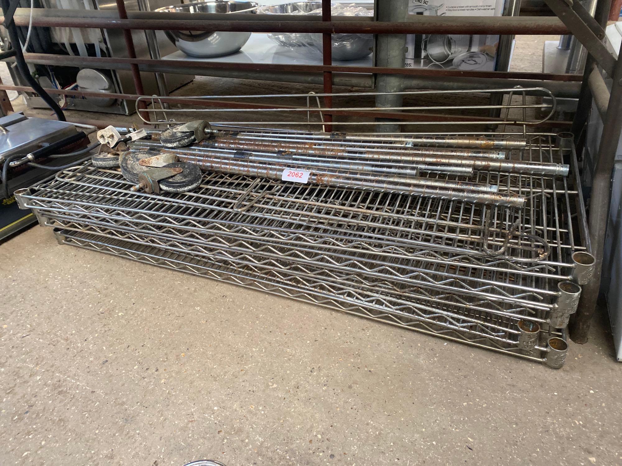 Quantity of stainless steel shelving