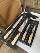 Four Broggi chef knives