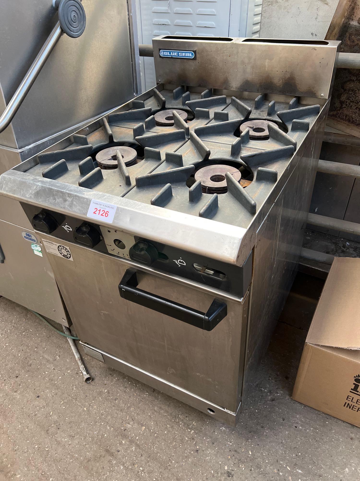 Blue Seal four ring gas burner oven