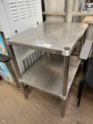 Stainless steel preparation table with undershelf