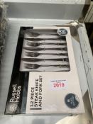 Twelve piece Russell Hobbs steak knife and fork set