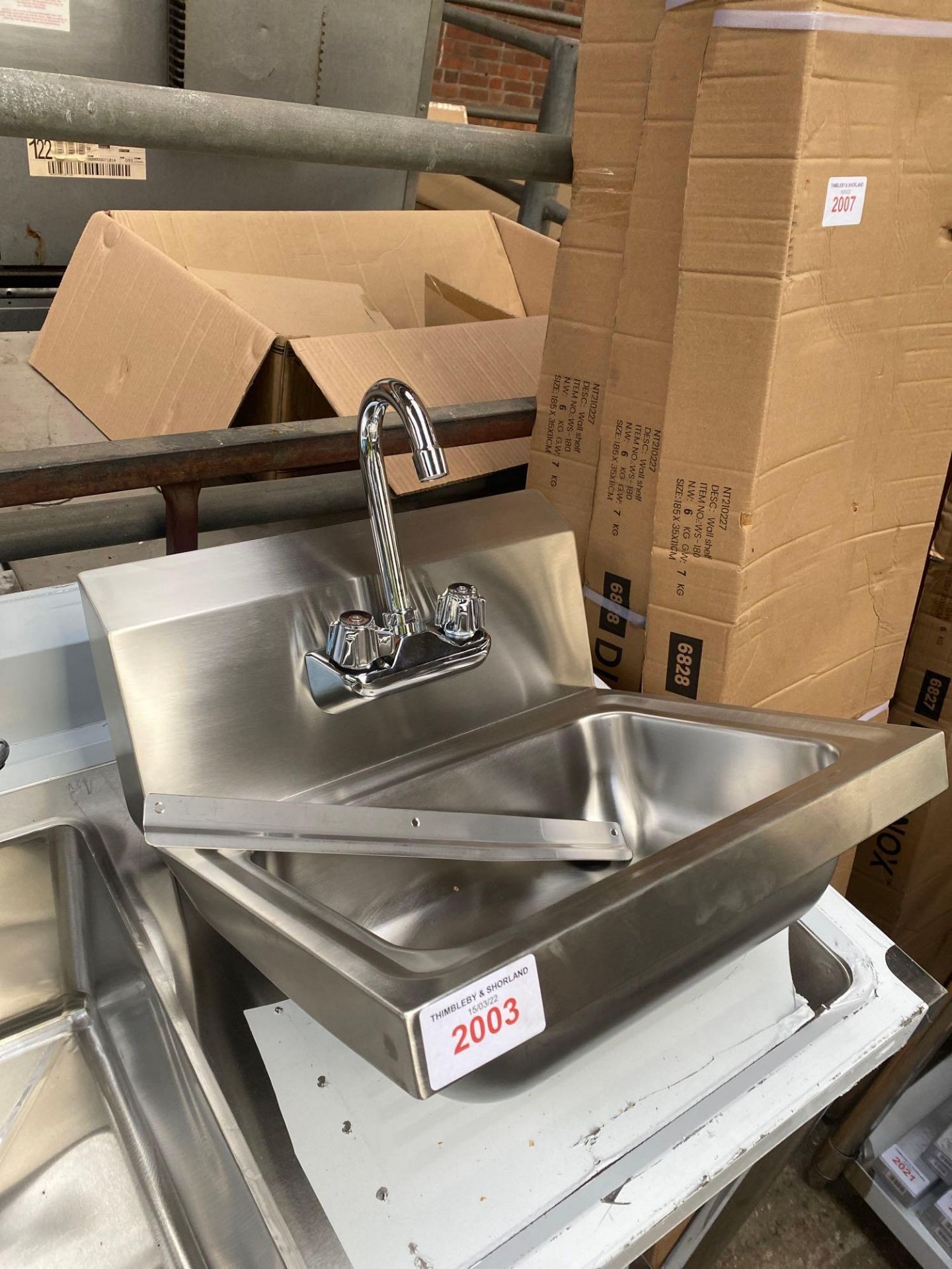 Stainless steel hand sink