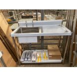 Right hand single bowl sink, drainer sink