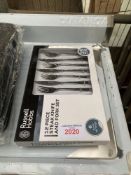 Twelve piece Russell Hobbs steak knife and fork set