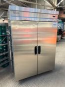 Double door stainless steel mobile fridge