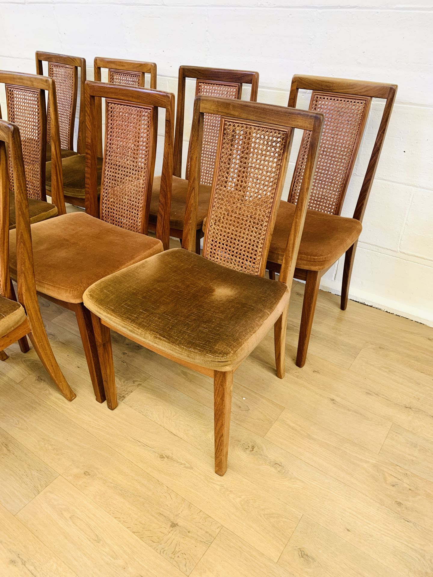 Set of ten G-plan dining chairs - Image 4 of 4
