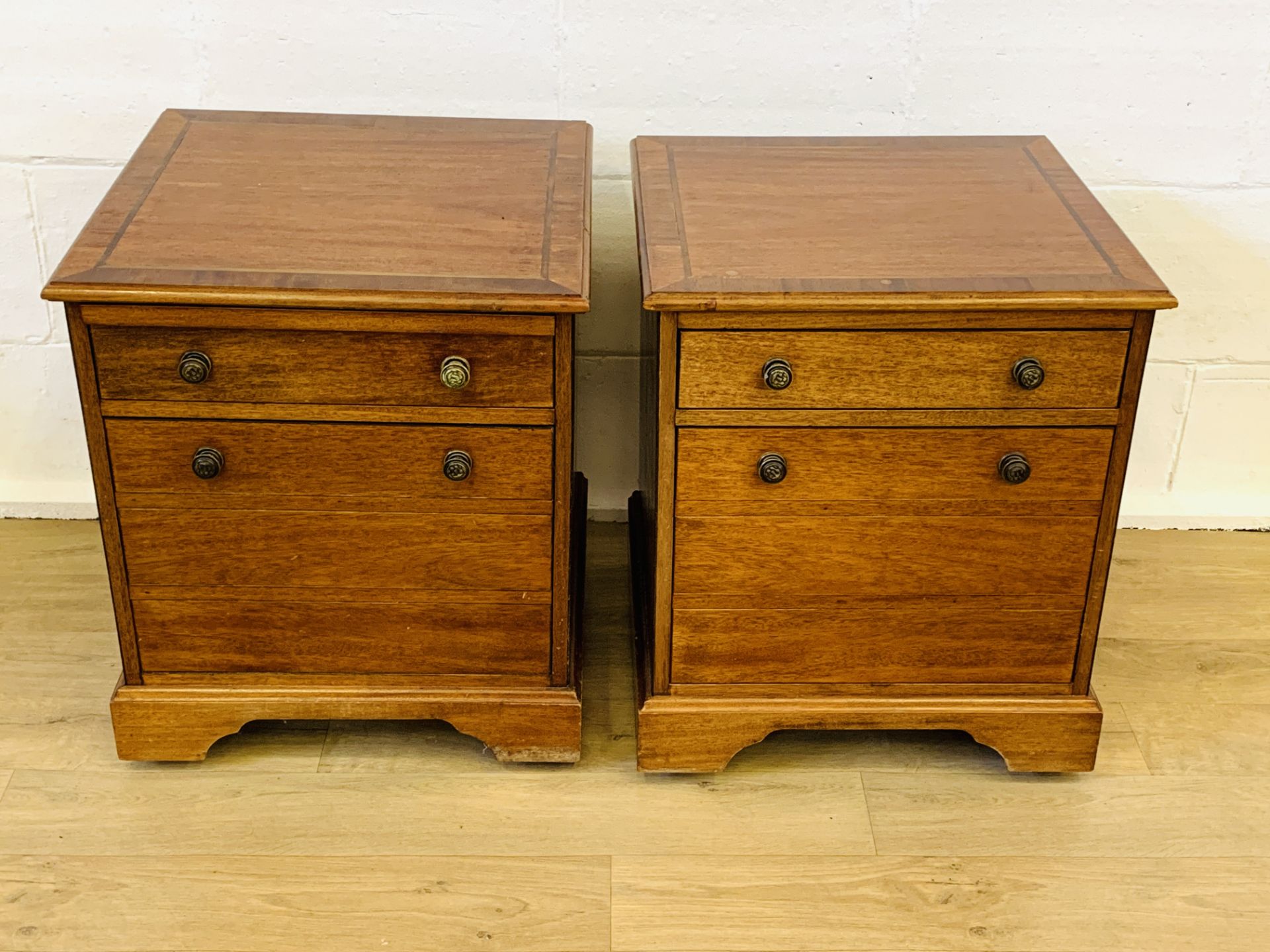 Two mahogany drawer units