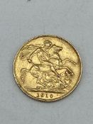 1910 gold full sovereign