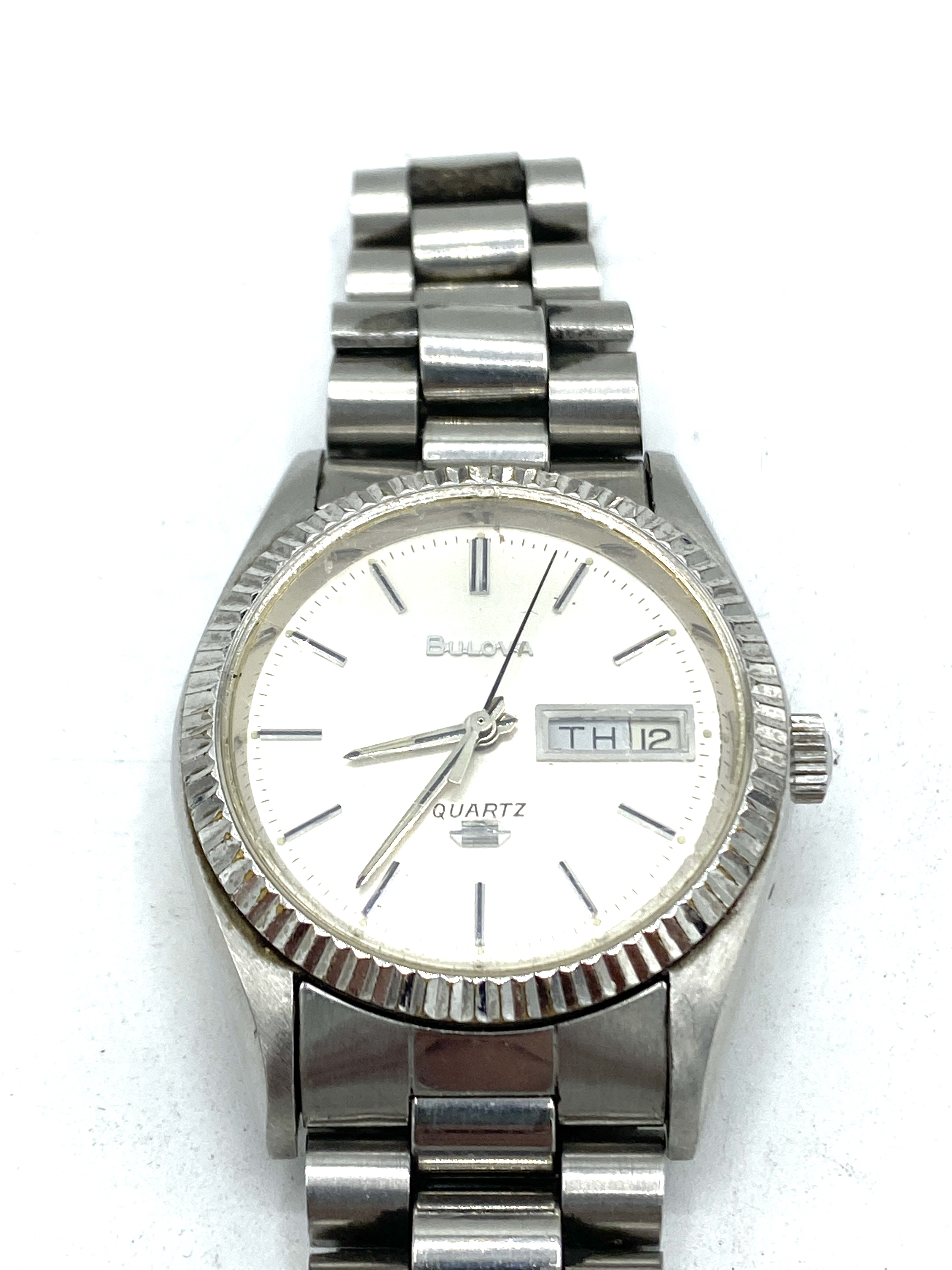 Gents stainless steel Bulova wristwatch - Image 2 of 4