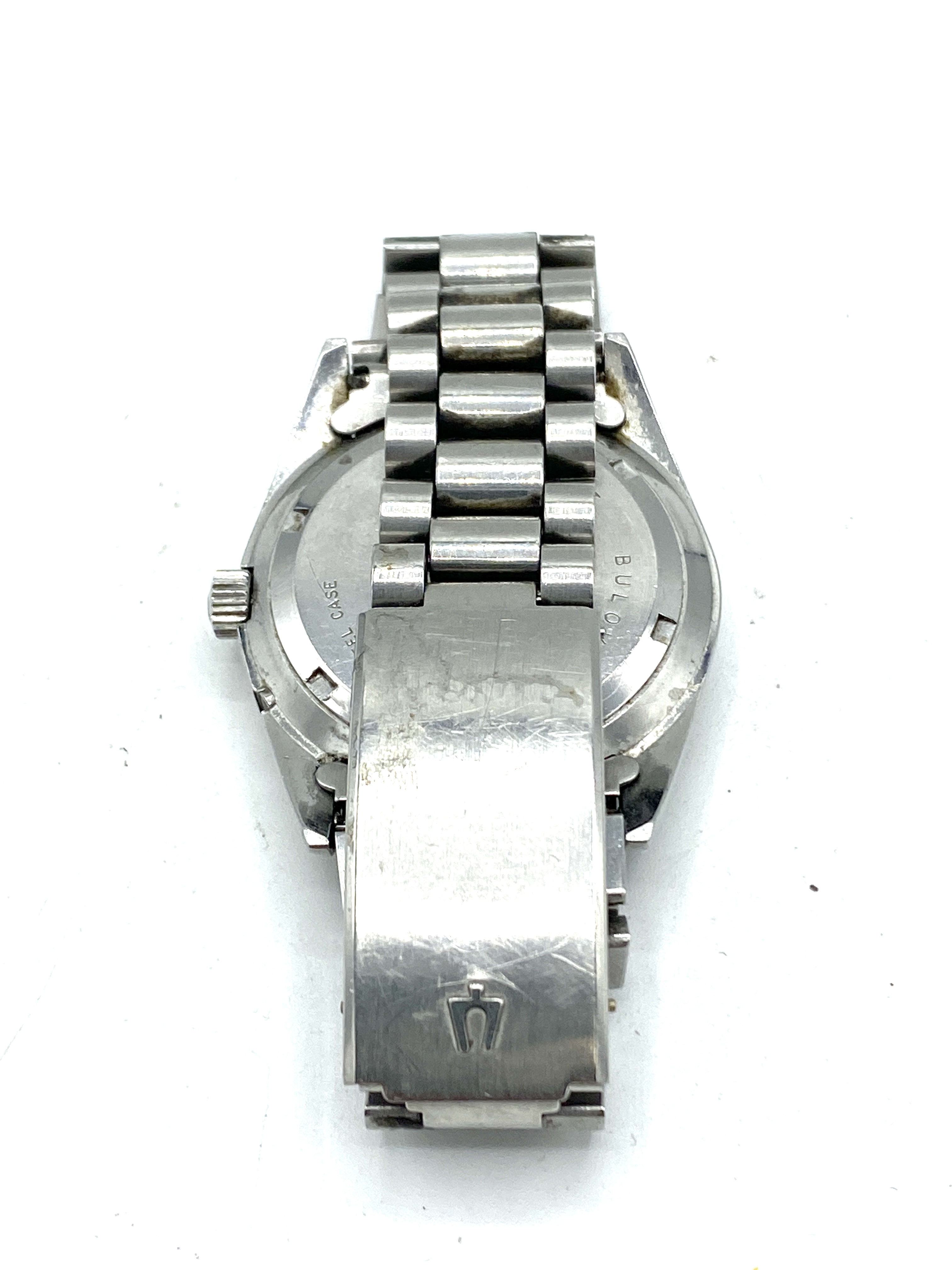 Gents stainless steel Bulova wristwatch - Image 4 of 4