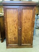 Mahogany two door wardrobe