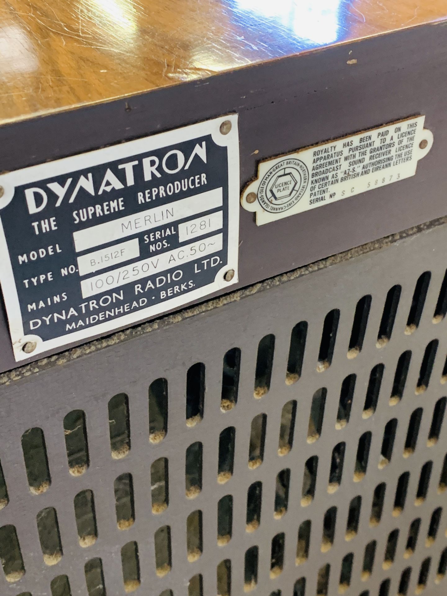 Dynatron Merlin radio receiver - Image 4 of 4