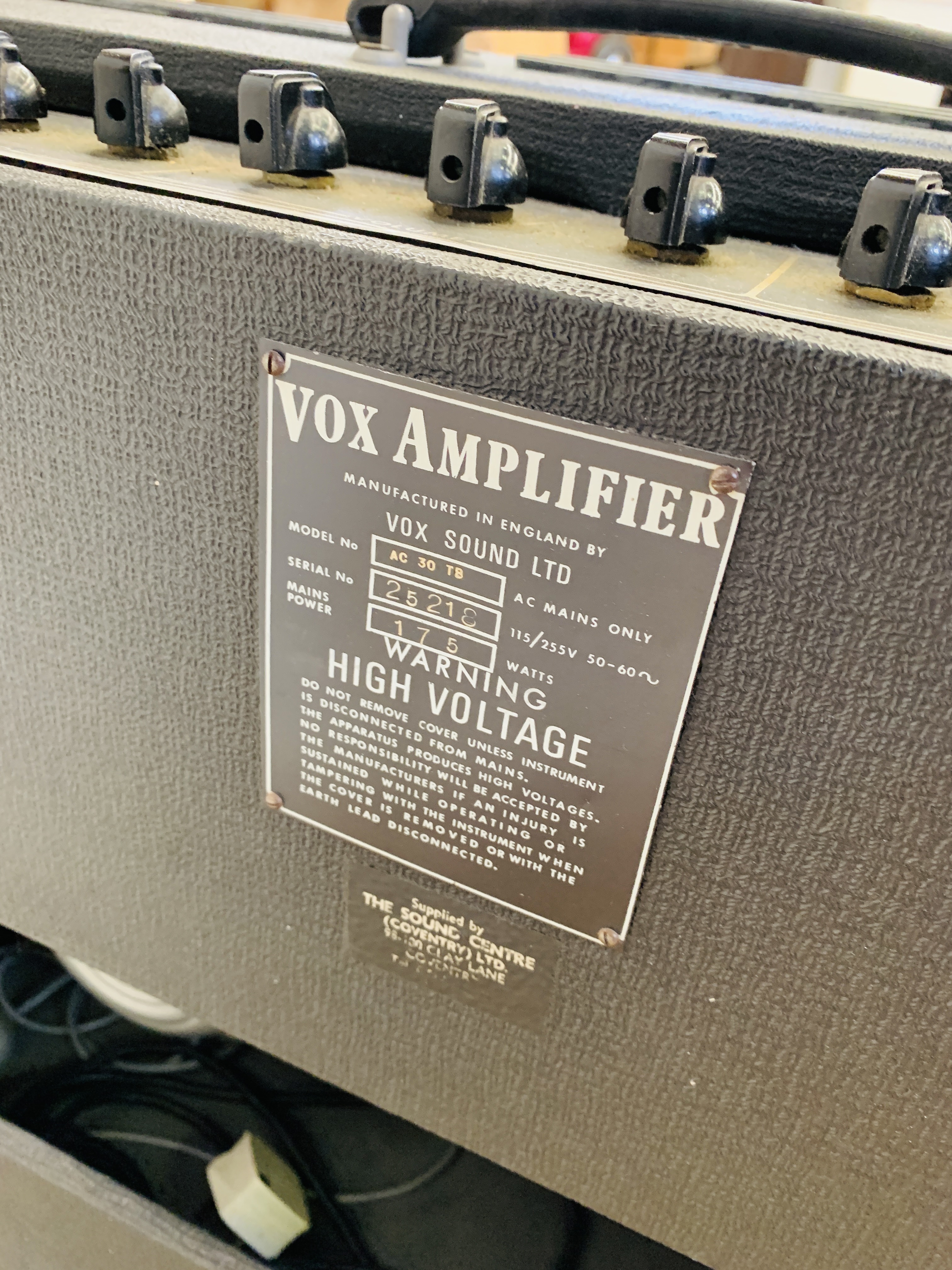 Vox AC30 TB guitar amplifier - Image 5 of 5