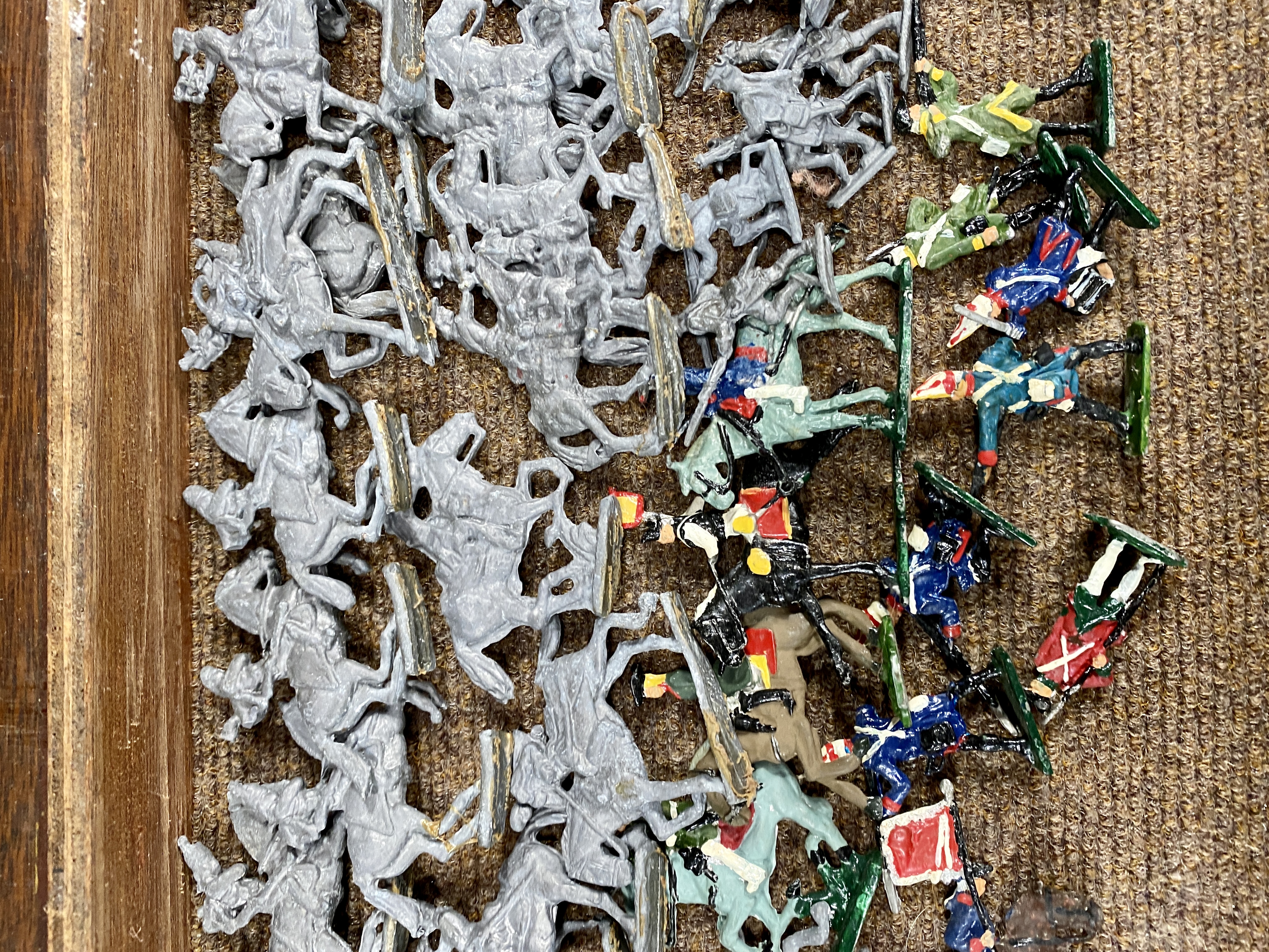 A collectors cabinet containing a quantity of metal soldiers - Image 23 of 34
