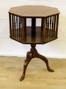 Mahogany revolving bookcase