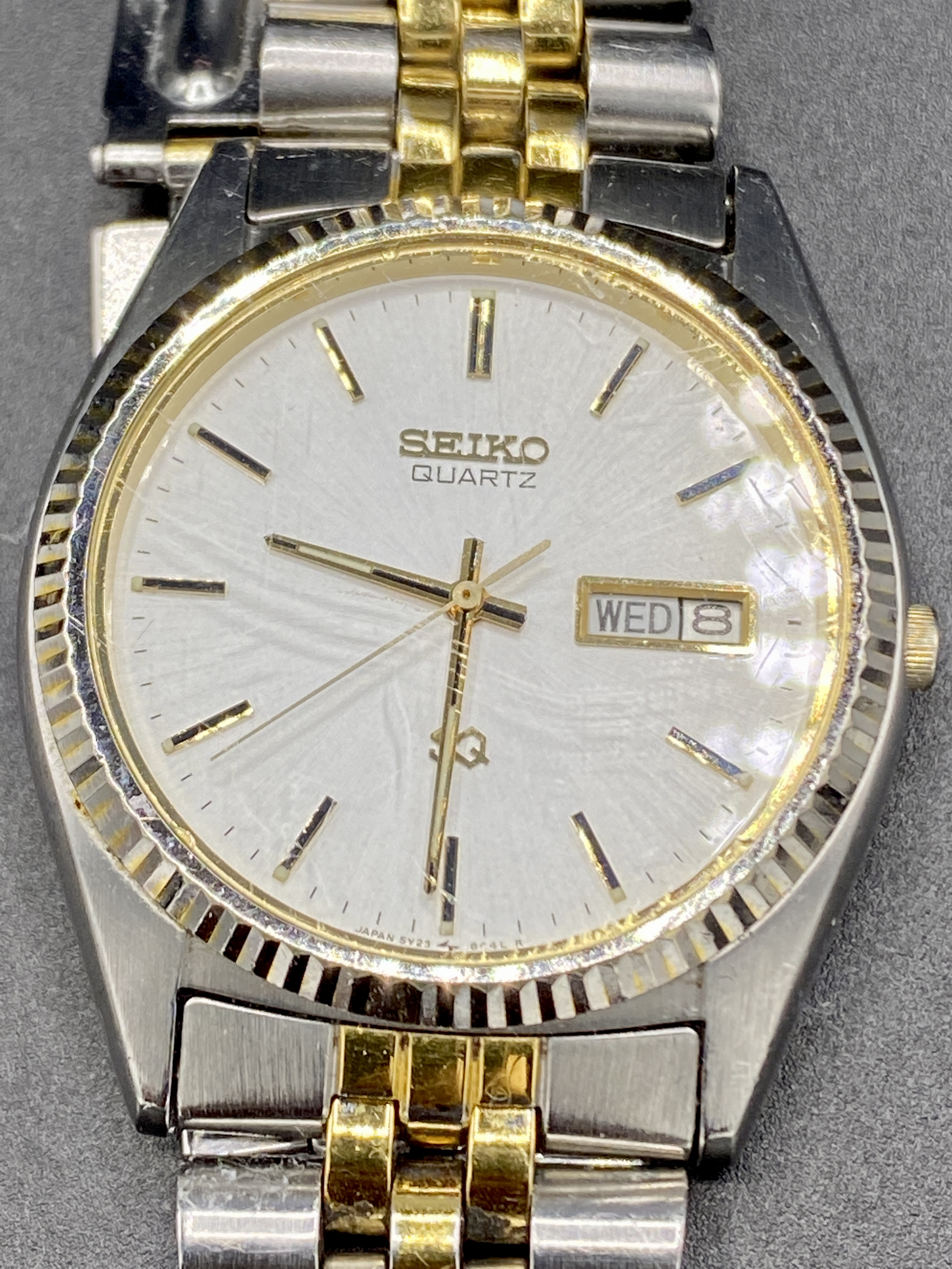 Seiko automatic gent's wrist watch with day and date aperture, with 5 other wrist watches - Image 7 of 7