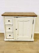 White painted pine sideboard