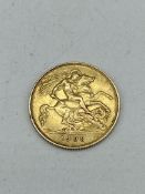 1908 gold half sovereign