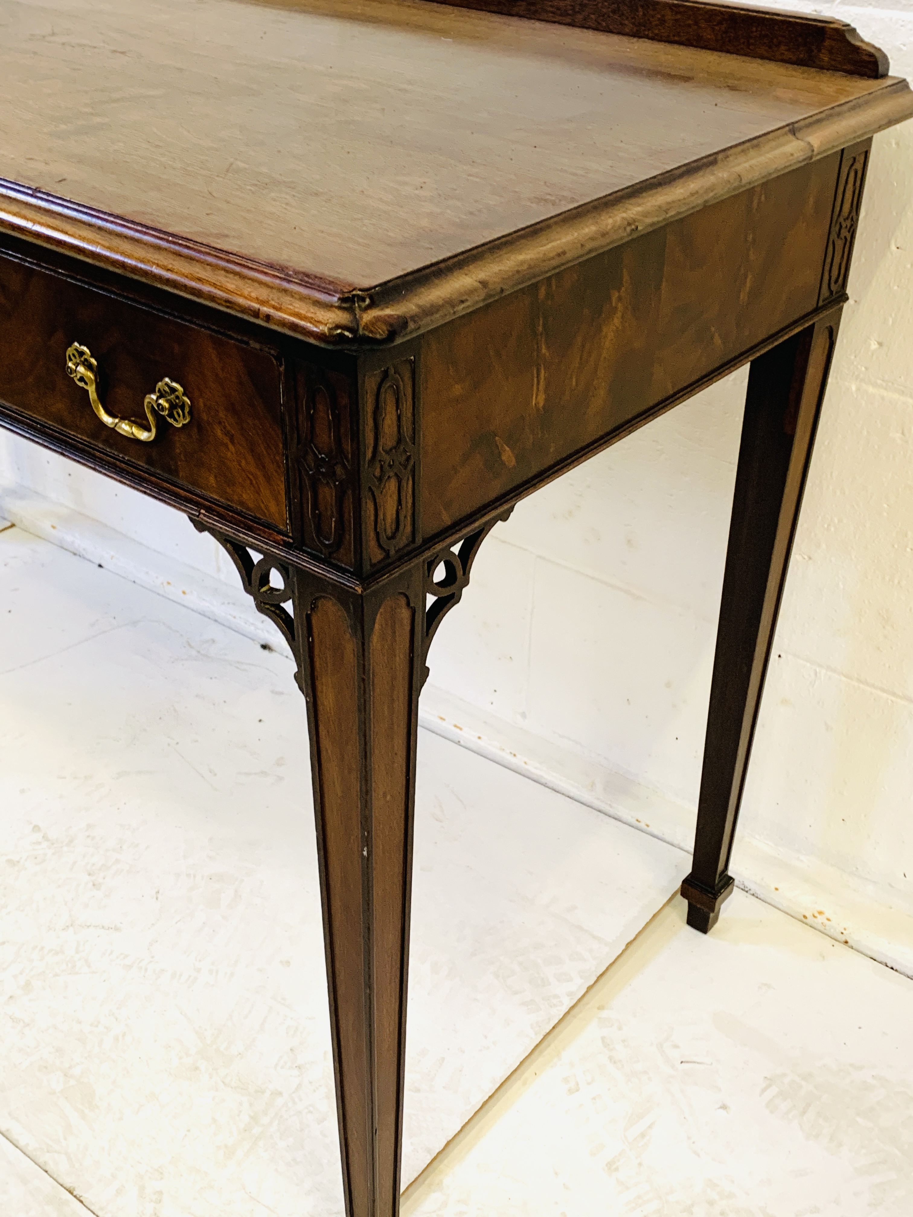 Mahogany writing table - Image 6 of 6