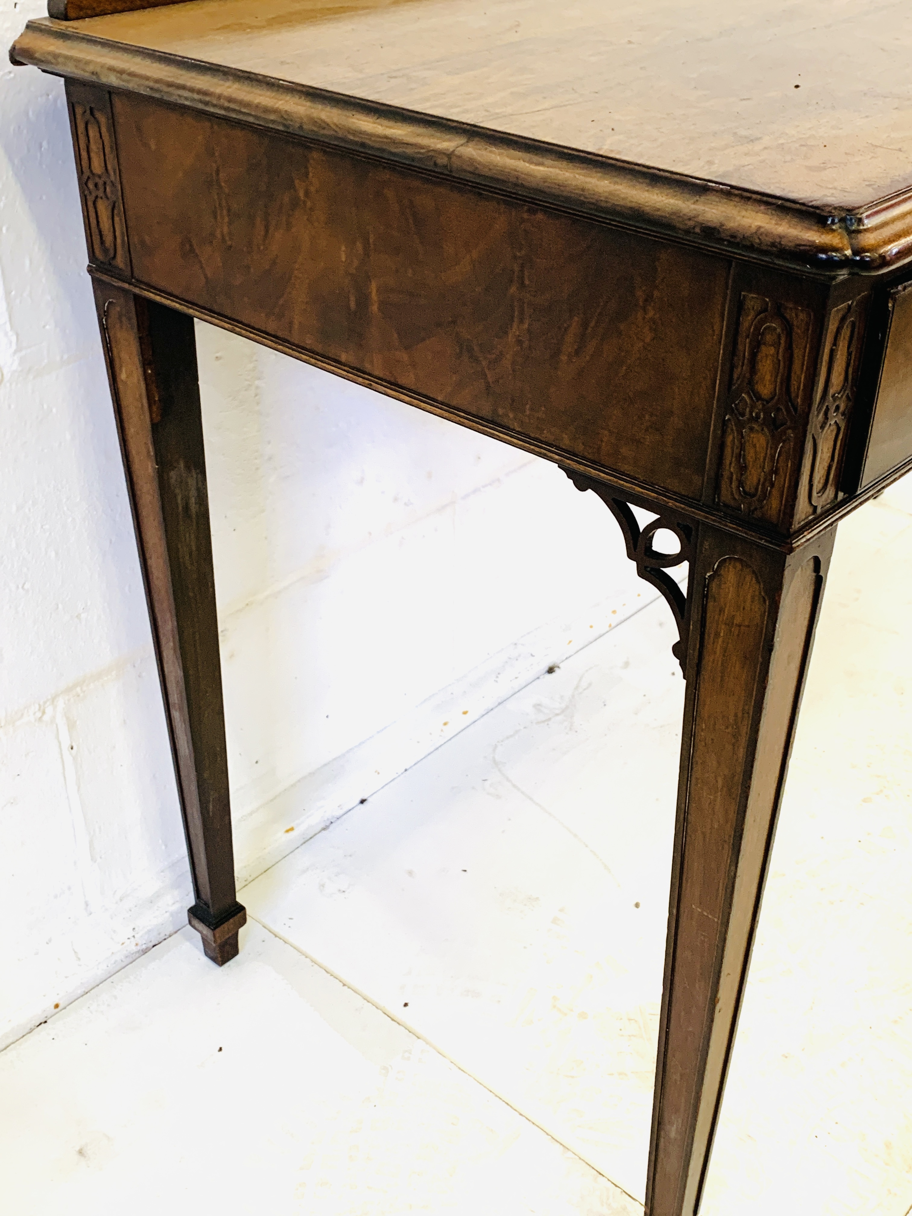 Mahogany writing table - Image 5 of 6