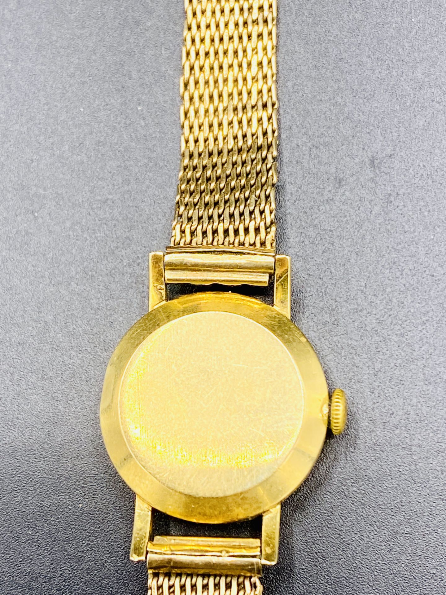 Longines 17 jewels manual wind ladies' wrist watch in 18ct gold case on 9ct gold strap - Image 3 of 6