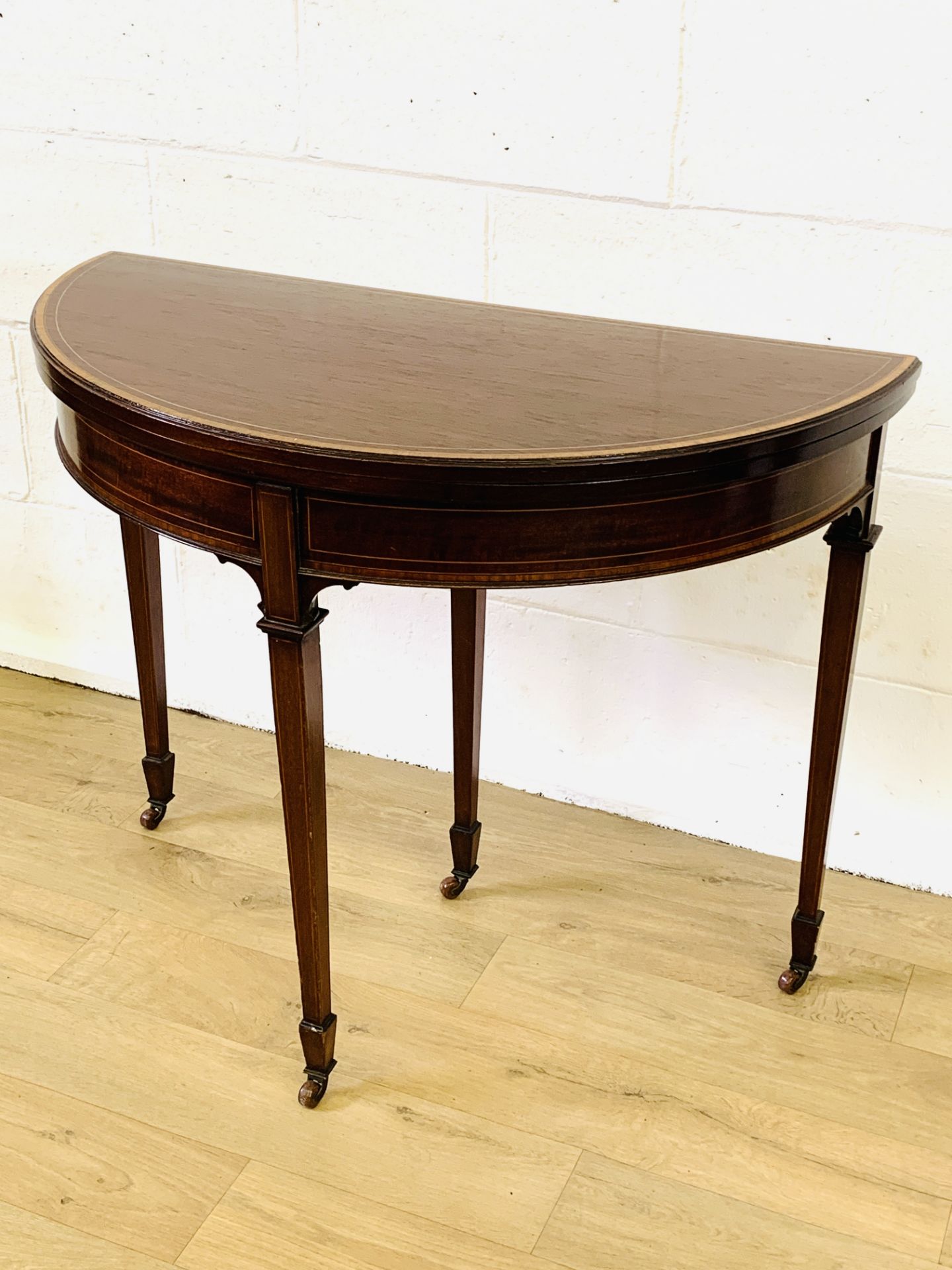 Mahogany card table - Image 2 of 5