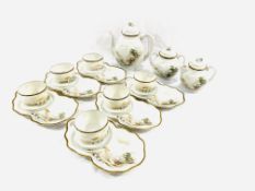 A Japanese 'eggshell' tea set