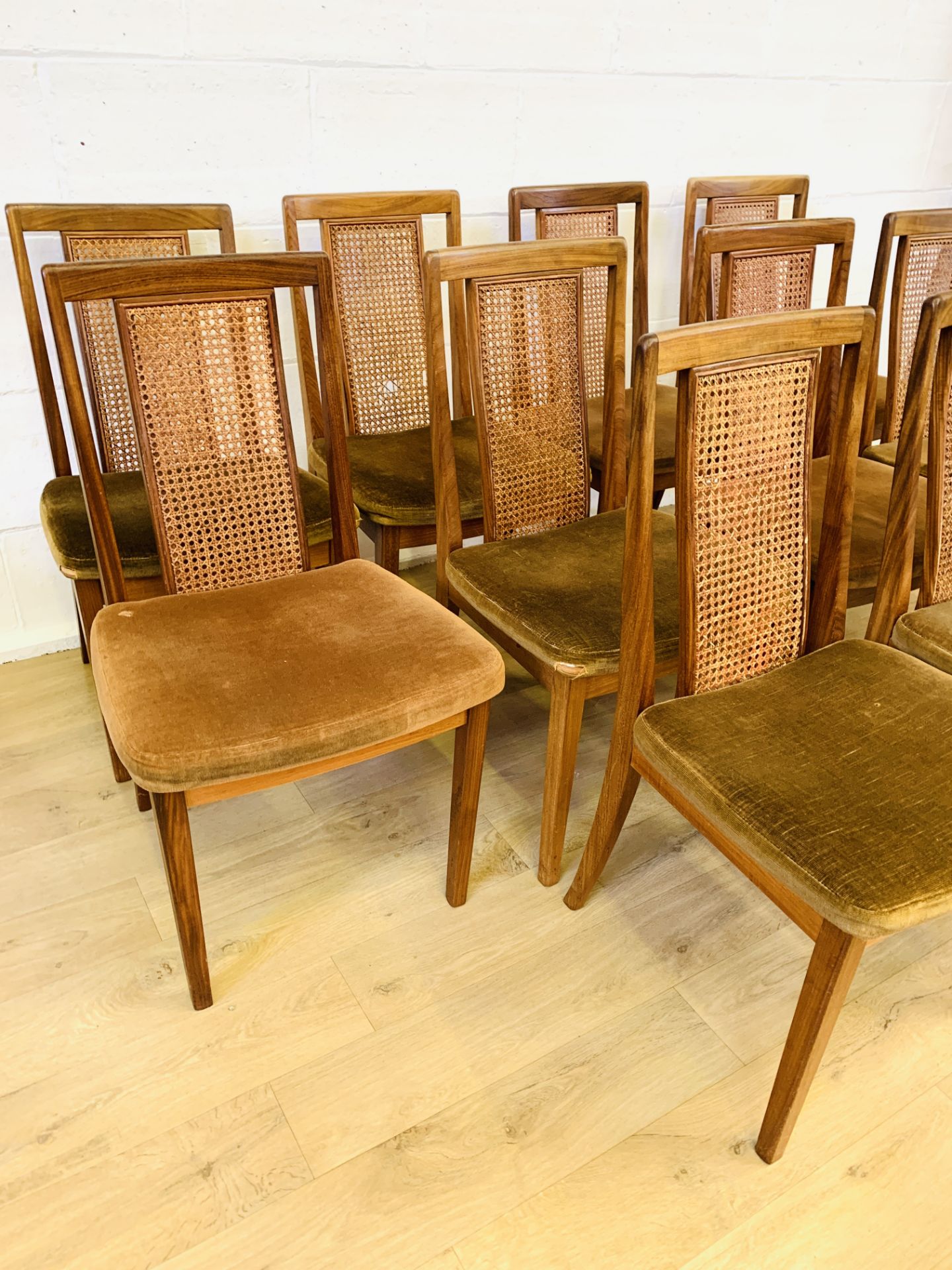 Set of ten G-plan dining chairs - Image 2 of 4