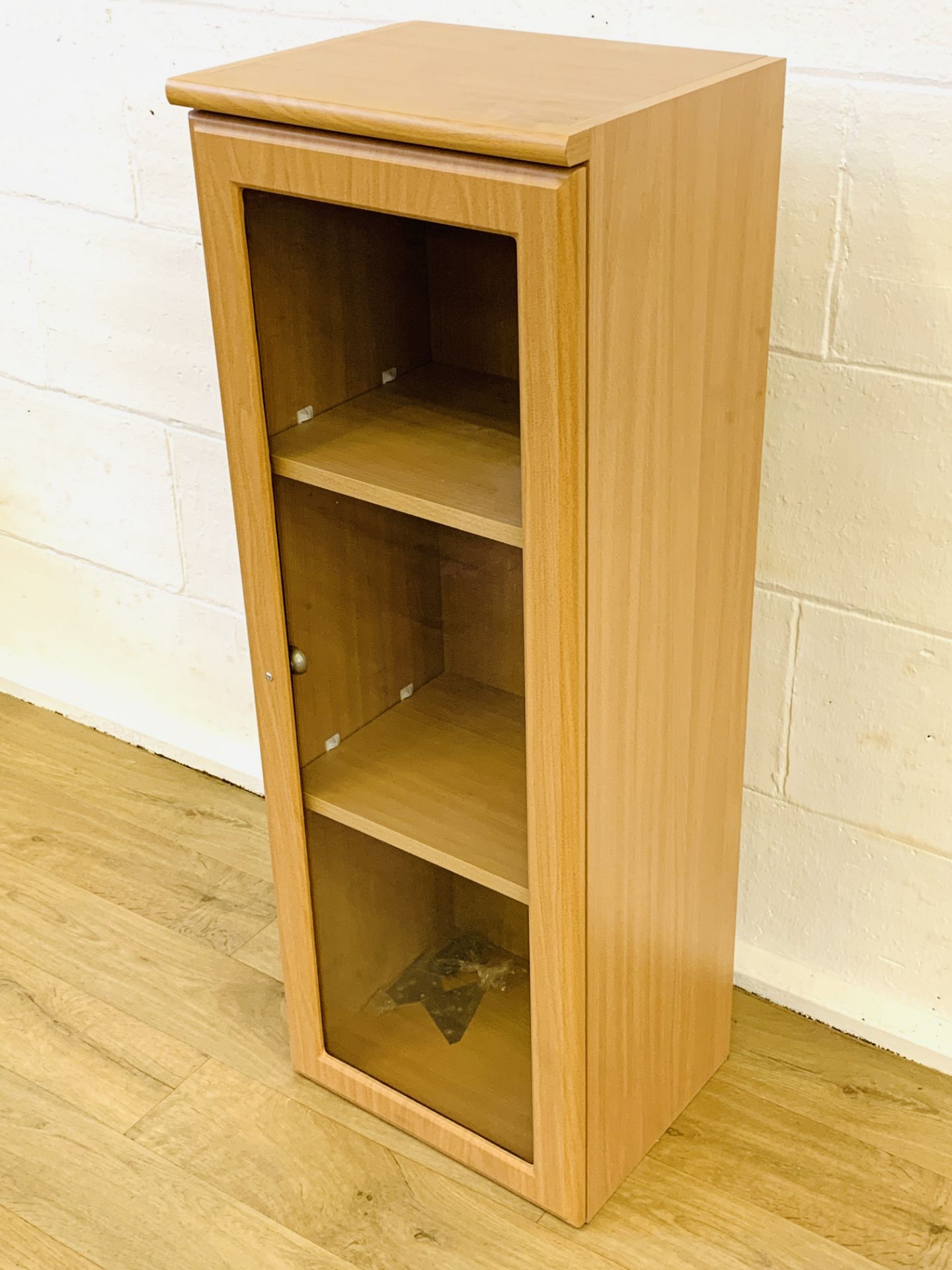 Wood veneer media cabinet - Image 2 of 3
