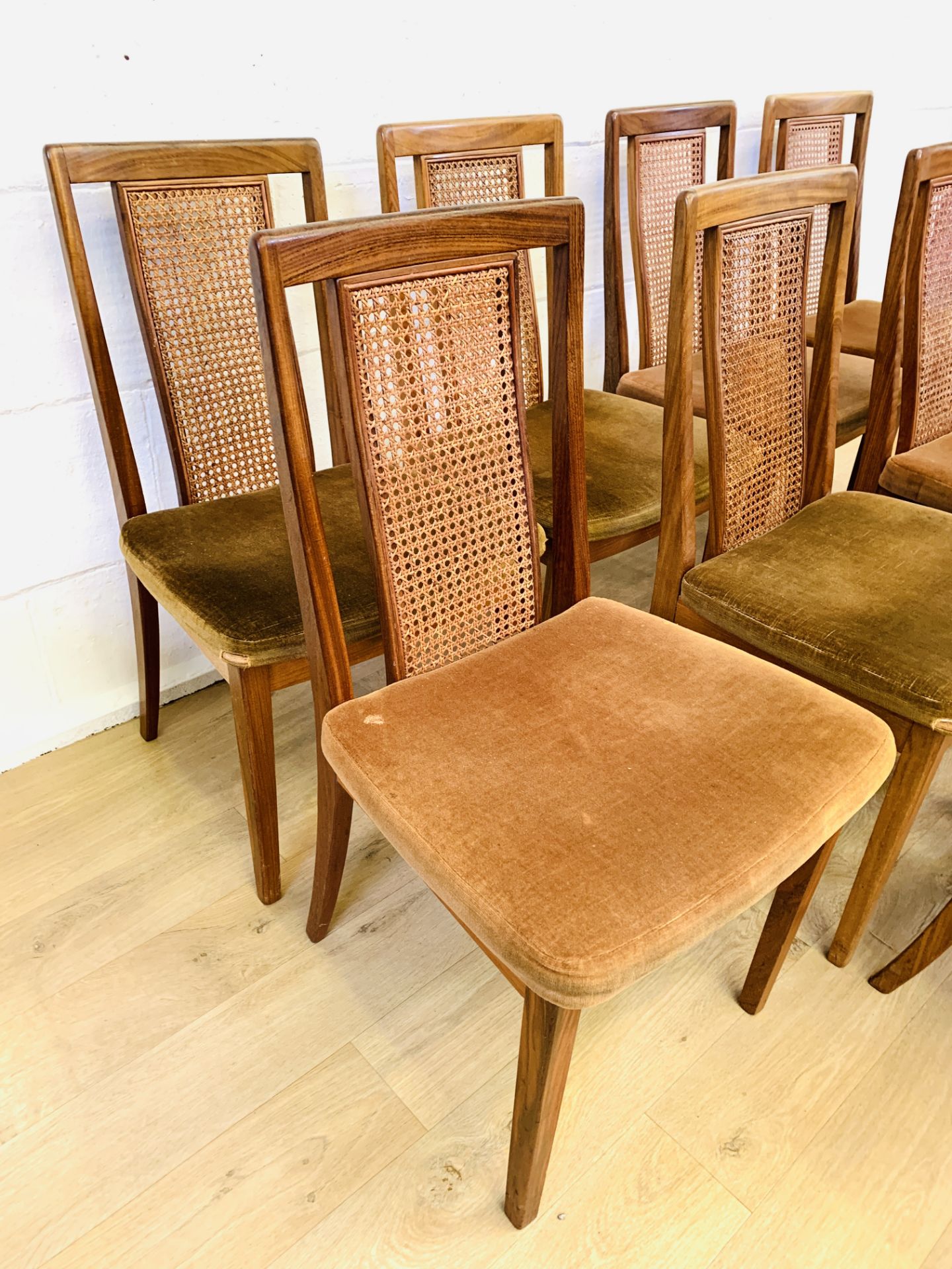 Set of ten G-plan dining chairs - Image 3 of 4