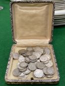 Quantity of pre-1947 silver three pence coins