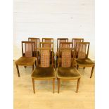 Set of ten G-plan dining chairs