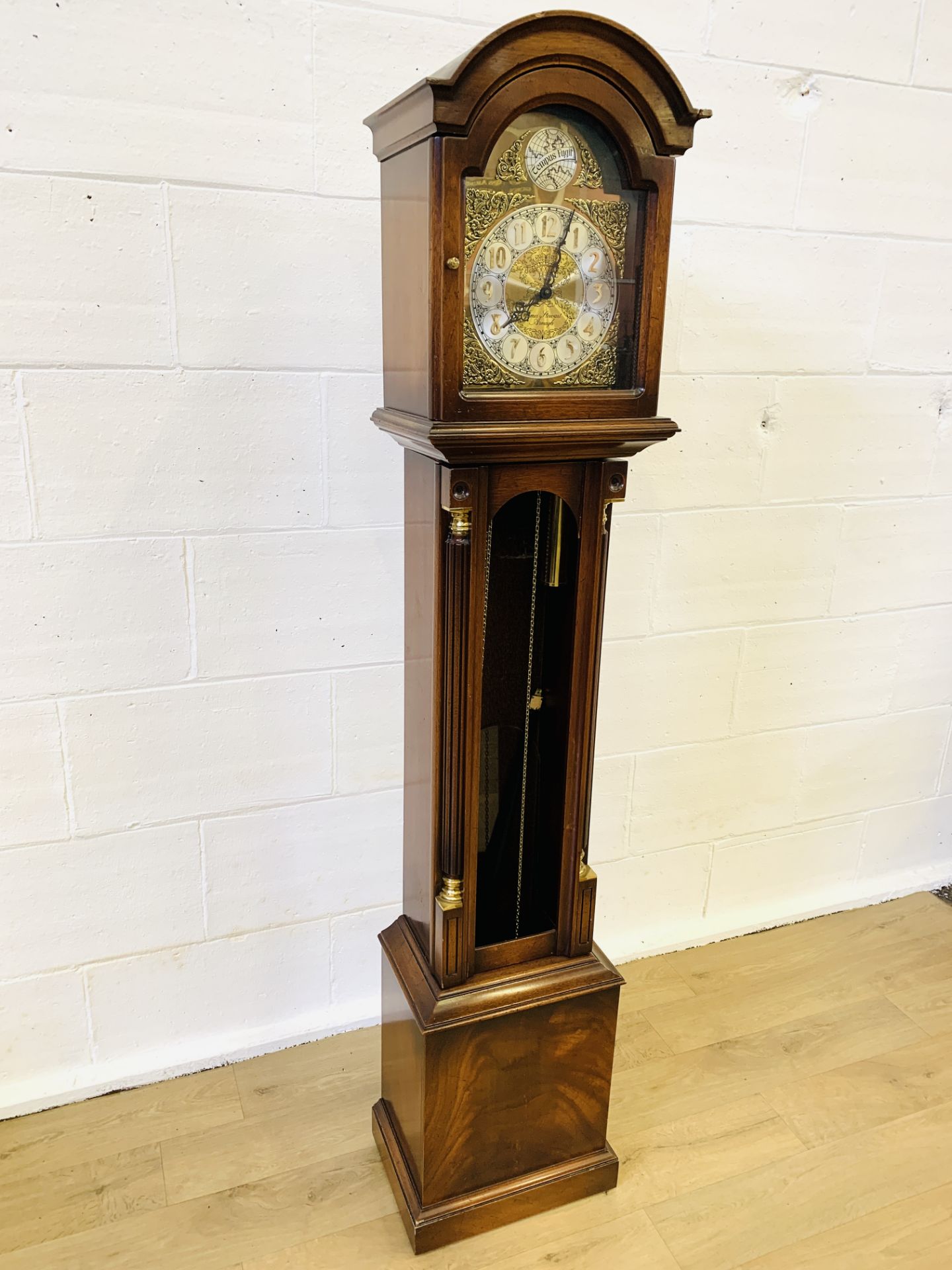 Mahogany long case clock - Image 5 of 5