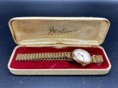 1950s Rolex wrist watch in 9ct gold hallmarked case