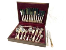 A canteen of silver plate cutlery