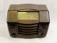 A GEC BC4940 three band radio in bakelite case