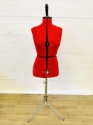 Adjustable dressmakers dummy