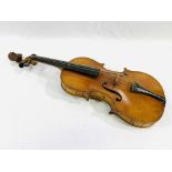 A violin with label, Petit Jean Aine