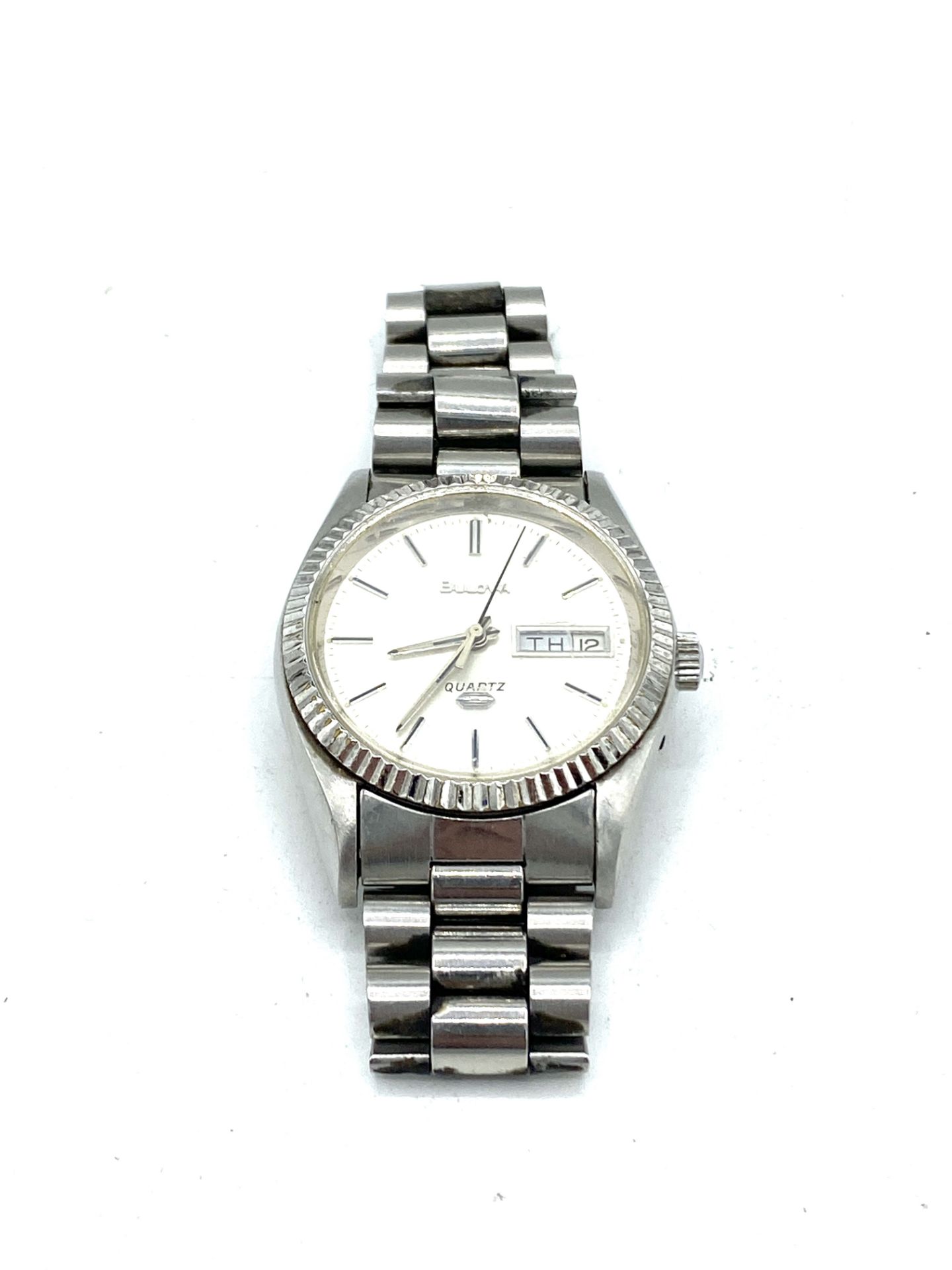 Gents stainless steel Bulova wristwatch - Image 2 of 4