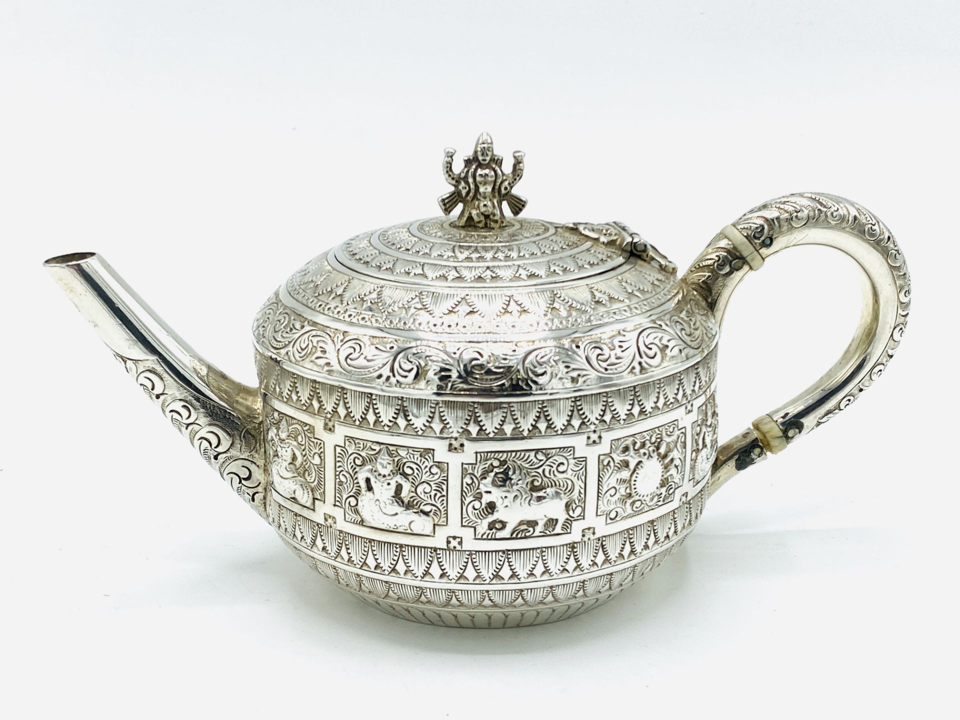 Scottish silver tea service by Hamilton & Inches, hallmarked Edinburgh 1877 - Image 7 of 7
