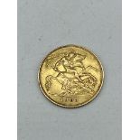 1908 gold half sovereign