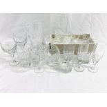 A quantity of lead crystal glassware